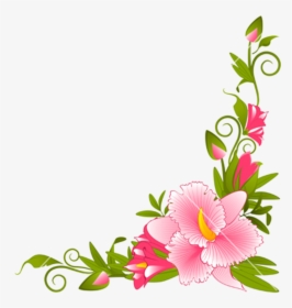 Flower Borders And Frames Clipart - Flowers Border Vector Png, Transparent Png, Free Download