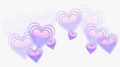 Corona De Corazones Png - Blue Heart Emoji Crown, Transparent Png, Free Download