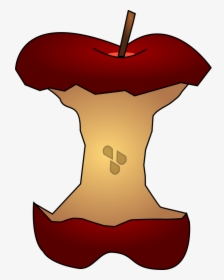 Free Green Apple Clip Art Png - Eaten Apple Clipart Png, Transparent Png, Free Download