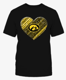 Iowa Hawkeyes Sparkling Galaxy Heart Shirt - Iowa Hawkeyes, HD Png Download, Free Download