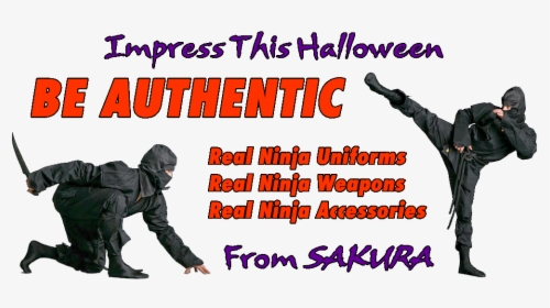 Authentic Ninja Ninjutsu Uniforms - Ninja Shinobi, HD Png Download, Free Download