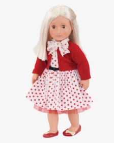 Rose Retro 18-inch Doll With Polka Dot Dress, HD Png Download, Free Download