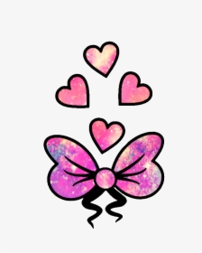 Transparent Girly Bow Clipart - Glitter Cute Love Hearts, HD Png Download, Free Download