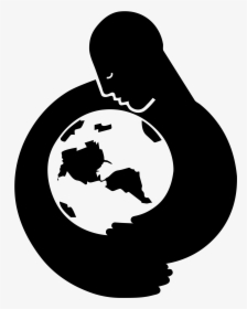 Transparent Earth Png Transparent - Mother Earth Black And White, Png Download, Free Download