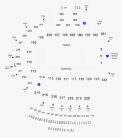 Row Folsom Field Seating Chart, HD Png Download, Free Download