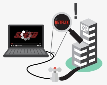 An Isp Throttling A Netflix Connection On A Laptop - Netflix, HD Png Download, Free Download