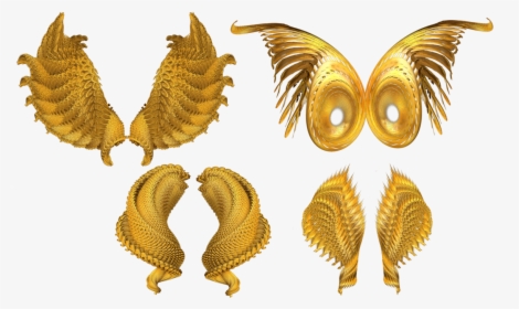 Golden Wings Free Png Image - Asas Kiss Png, Transparent Png, Free Download