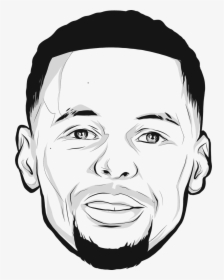 Stephen Curry Face Drawing, HD Png Download, Free Download