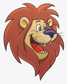 Drawing Lions Cartoon - Lion Face Cartoon Clipart, HD Png Download, Free Download