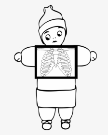 Xray, Chest, Ribcage, Torso, Stay Puft Marshmellow - Outline Of X Ray, HD Png Download, Free Download