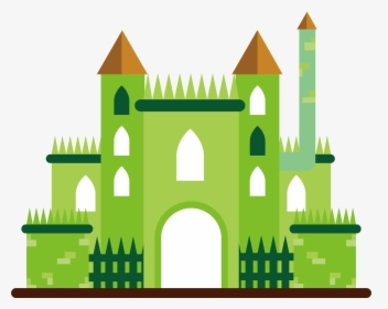 Cartoon Illustration Green Transprent Png Free Ⓒ - Clipart Green Castle Transparent, Png Download, Free Download