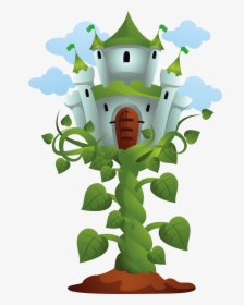 Castle On Top Of Beanstalk - Clipart Jack And The Beanstalk, HD Png Download, Free Download