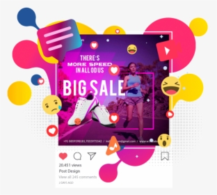 Instagram Ad Wear - Shoes Sale Flyer Design, HD Png Download, Free Download
