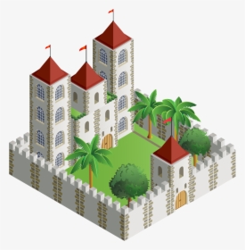 Transparent Temple Clipart - Dibujos De Castillo En 3d, HD Png Download, Free Download