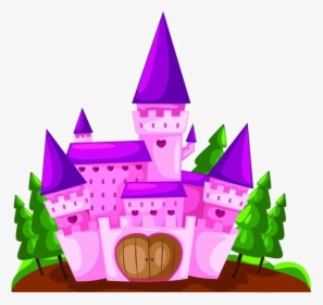 Fairy Tale Cartoon Illustration - Cartoon Fairytale Transparent Castle, HD Png Download, Free Download