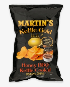 Martin"s Kettle Gold Potato Chips Honey Bbq - Kettle Cooked Honey Bbq Chips, HD Png Download, Free Download