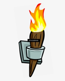 Wall Torch Png - Torch On Wall Clipart, Transparent Png, Free Download