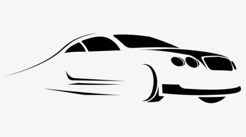 White Car Silhouette, HD Png Download, Free Download
