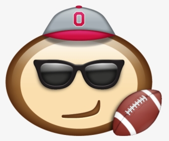 Ohio State Brutus Buckeyes Football Emoji Sunglasses, HD Png Download, Free Download