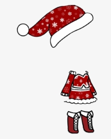 #christmas #outfit #gachalife #gachaverse #santa This - Gacha Life Christmas Outfits, HD Png Download, Free Download