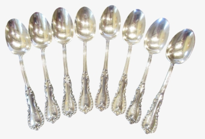 Eight Antique Sterling Teaspoons Reed And Barton - Spoon, HD Png Download, Free Download