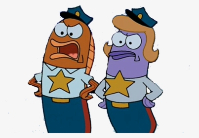 Spongebob Fish Police Render - Officer Police From Spongebob Squarepants, HD Png Download, Free Download