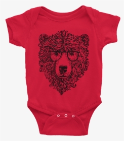 Hipster Bear Onsie - Professor X Shirt Baby, HD Png Download, Free Download