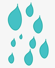Raindrops Falling Clip Art - Cartoon Raindrops Transparent Background, HD Png Download, Free Download