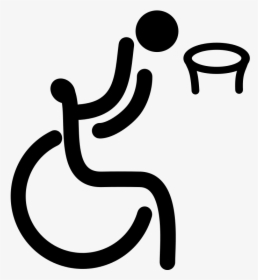 28 Collection Of Wheelchair Basketball Clipart - Wheelchair Basketball Logo Png, Transparent Png, Free Download