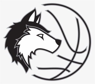 Basketball Logo Black And White Clipart , Png Download - Logo With Basketball Ball, Transparent Png, Free Download