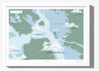 Rkr San Francisco Bay Nautical Map Boathouse Collection, HD Png Download, Free Download