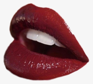 Gold Lips Png - - Red Aesthetic Vintage Png, Transparent Png, Free Download