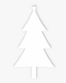 Christmas Tree Silhouette Black And White Stock - Christmas Tree, HD Png Download, Free Download
