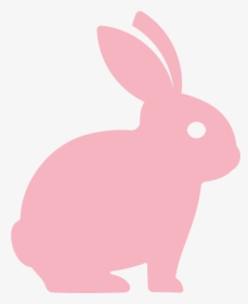 Easter Bunny Silhouette Clip Art - Pink Bunny Silhouette, HD Png Download, Free Download