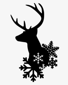Transparent Reindeer Silhouette Png - Reindeer Silhouette Merry Christmas, Png Download, Free Download