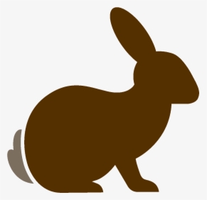 Bunny Silhouette Png - Domestic Rabbit, Transparent Png, Free Download