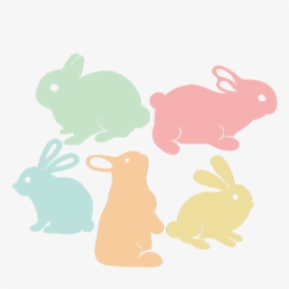 Transparent Ears Clipart - Bunny Silhouette Svg Free, HD Png Download, Free Download