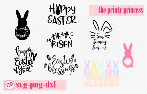 Happy Easter Bunny Svg Design File Svg Png Dxf Example - Happy Easter Bunny Design, Transparent Png, Free Download