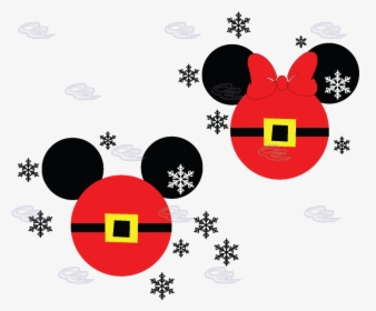Mickey Mouse Christmas Clip Art - Christmas Mickey Mouse Head, HD Png Download, Free Download