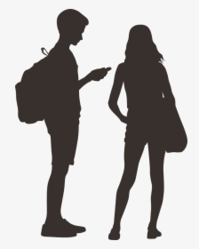 Silhouette Drawing Royalty-free - Transparent Teenager Silhouette, HD Png Download, Free Download