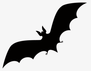 Halloween Bat Silhouette - Halloween Silhouette Clipart Free, HD Png Download, Free Download
