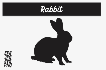 Rabbit Silhouette Svg Vector Image Graphic By Arief - Domestic Rabbit, HD Png Download, Free Download