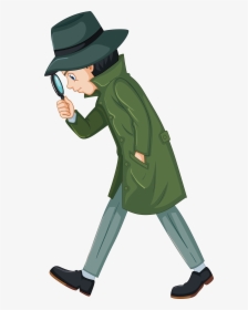 Transparent Sherlock Clipart - Detective Looking For Clues, HD Png Download, Free Download