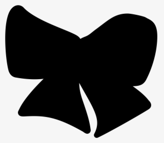 Bowknot Silhouette - Black Hair Bow Clip Art, HD Png Download, Free Download
