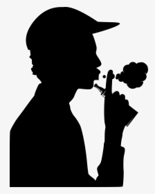 Gen Z Hates Physicians, The Fda Invokes Its Wrath, - Man Vaping Silhouette, HD Png Download, Free Download