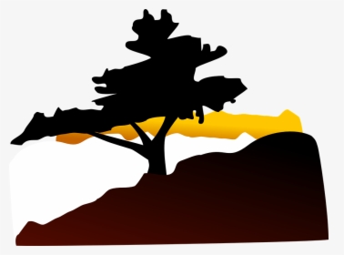Clipart Of Cedar And African Landscape - Illustration, HD Png Download, Free Download