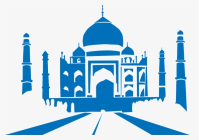 Tajmahal, Taj, Silhouette, Blue, India, Agra - Taj Mahal Clip Art Png, Transparent Png, Free Download