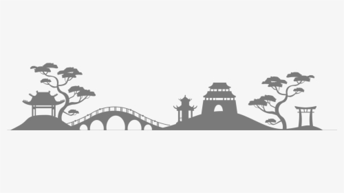 Ming Restaurant Ming Restaurant - Chinese Landscape Silhouette, HD Png Download, Free Download