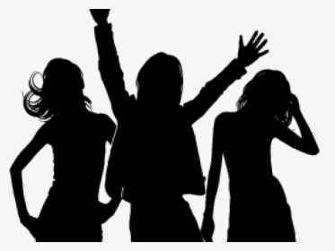 Silhouette Pictures Of Women - Free Download Disco Poster, HD Png Download, Free Download