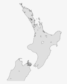 New Zealand North Island Outline - Major New Zealand Ports, HD Png Download, Free Download